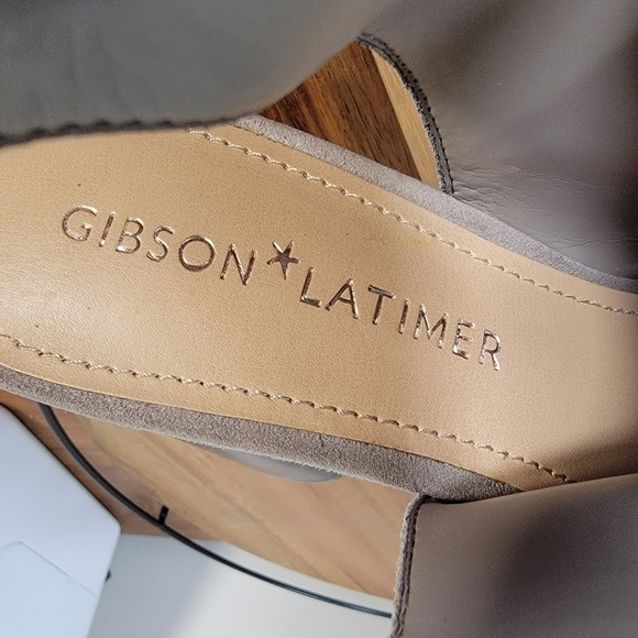 Gibson & Latimer Londyn Suede Slingbacks Booties Heels Size 10 - Picture 15 of 17
